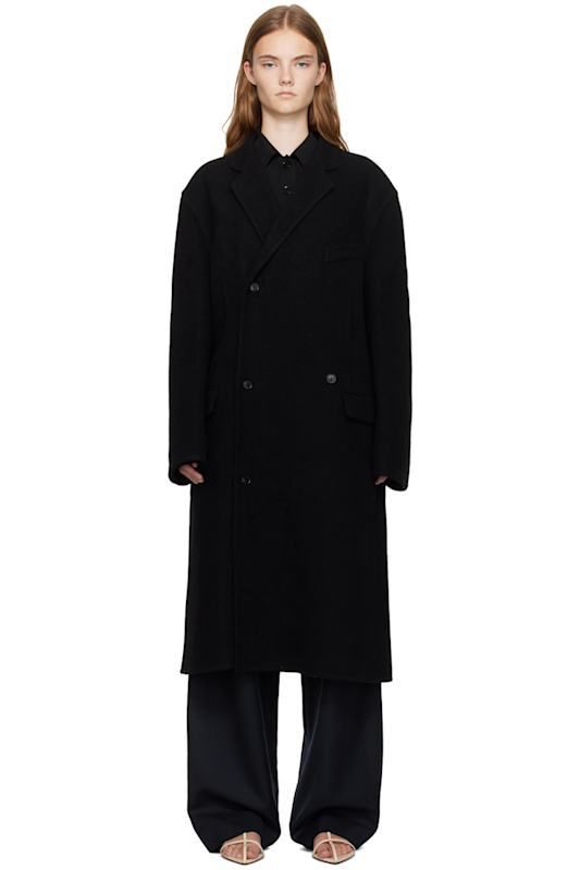 블랙 울 코트 Black Handmade Wool Coat 16473601