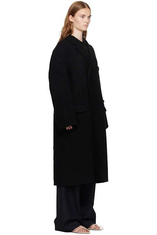 블랙 울 코트 Black Handmade Wool Coat 16473601