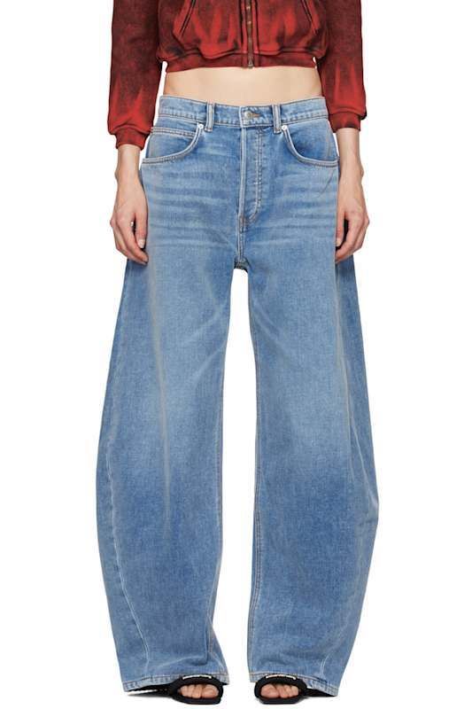 블루 오버사이즈 데님 Blue Rounded Oversized Jeans 15936041