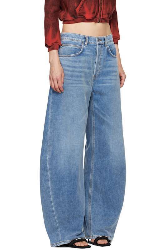 블루 오버사이즈 데님 Blue Rounded Oversized Jeans 15936041