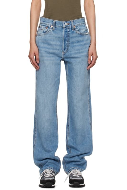 블루 하이 루즈 데님 Blue 90s High Rise Loose Jeans 15969631