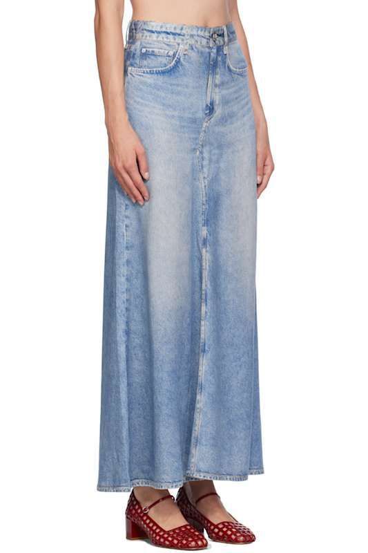 블루 스커트 Blue Liquid Miramar Skirt 16523041