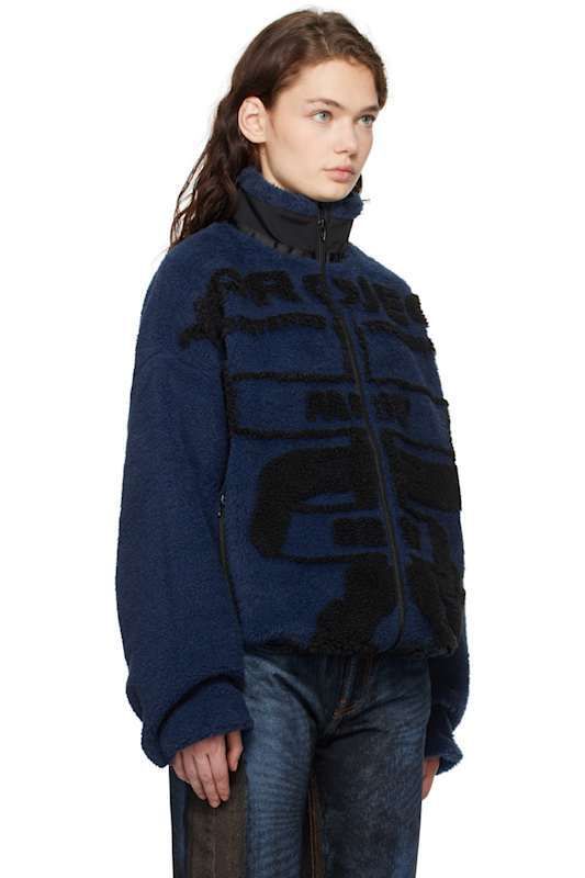 블루 자카드 플리스 자켓 Blue Paris' Best Jacquard Fleece Jacket 16380771