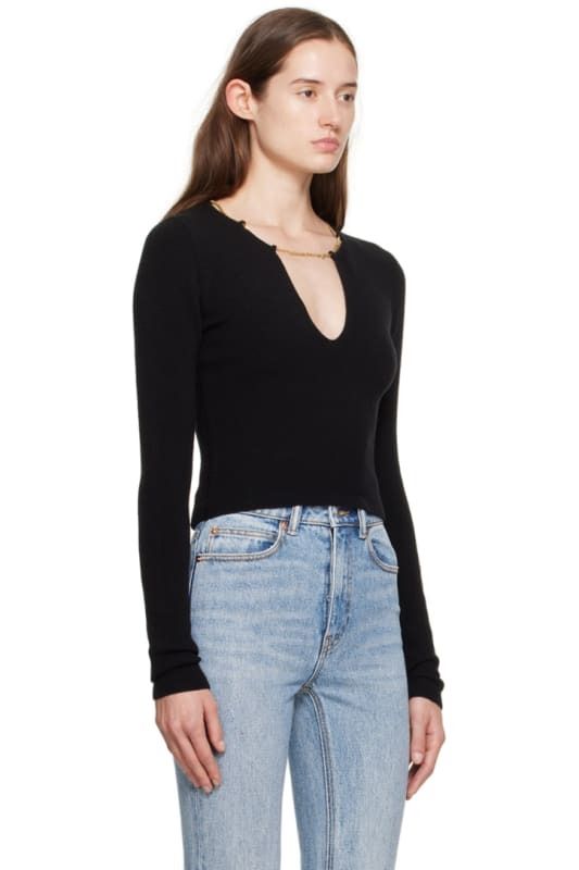 블랙 스웨터 Black Nameplate Sweater 14717891