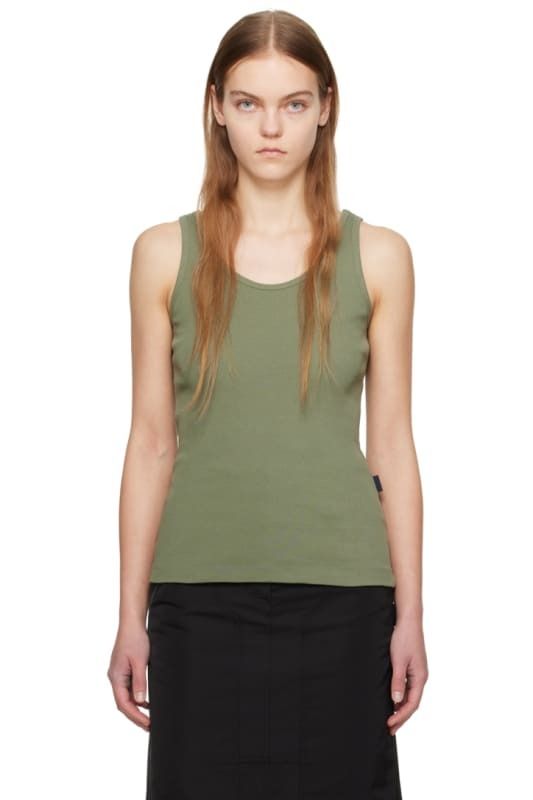 그린 탱크 탑 Green Scoop Tank Top 15339591