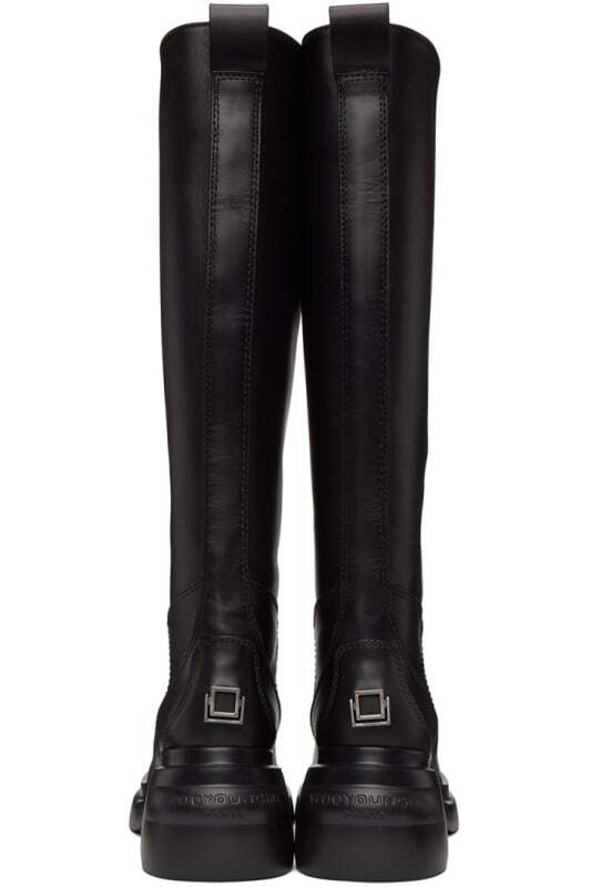 블랙 부츠 Black Plaque Boots 11236721