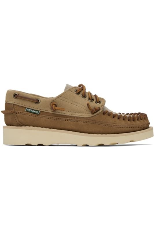 베이지 브라운 로퍼 Beige & Brown Cayuga Loafers 14182711