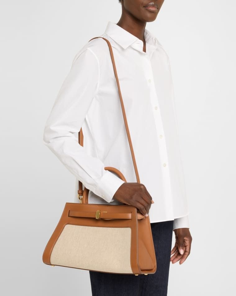 캔버스 가죽 크로스백 가방 Dash Canvas & Leather Crossbody Bag prod277800116NATURAL LINENHAZELWOOD