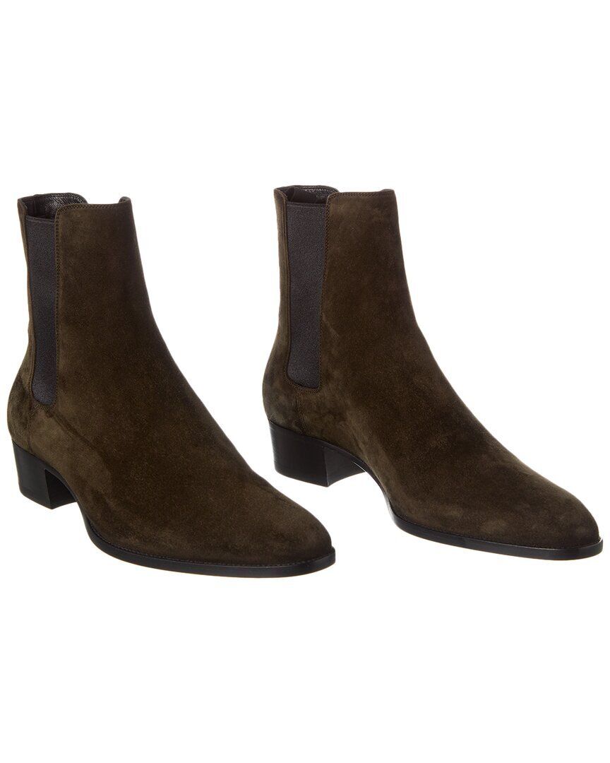 세인트 로랑 와이어트 스웨이드 첼시 부츠 Saint Laurent Wyatt 40 Suede Chelsea Boot (Authentic Pre-Loved) 1311061431