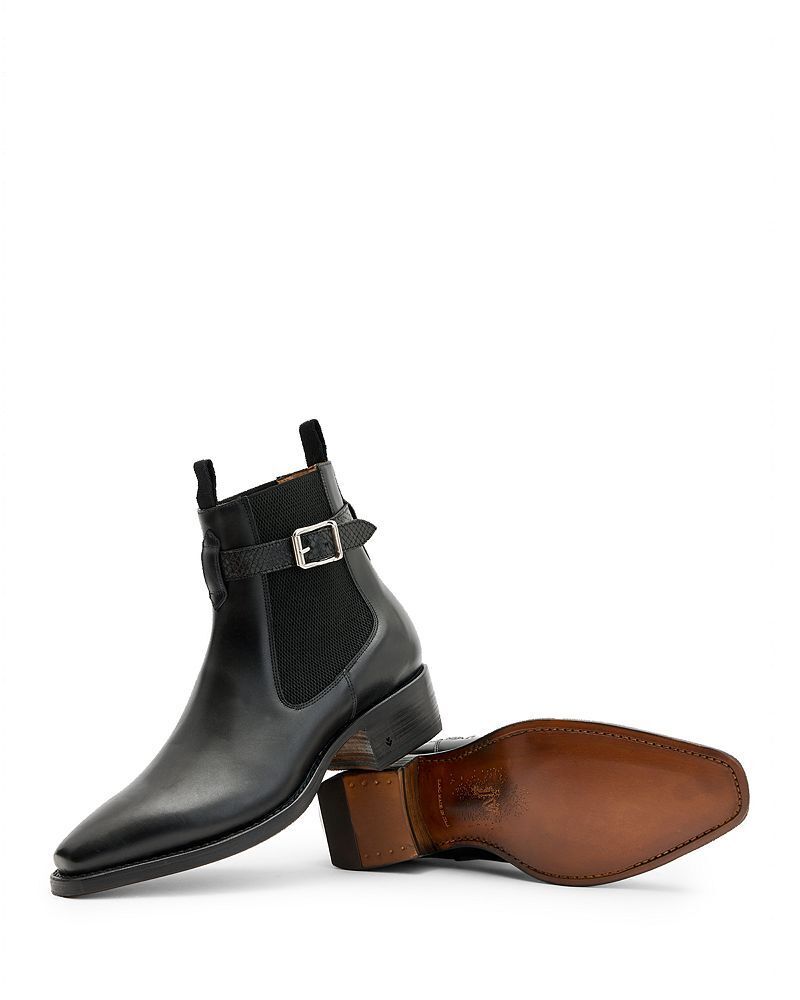 남성 파이톤 버클 첼시 부츠 Men's Walker Python Embossed Buckle Chelsea Boots 5270181