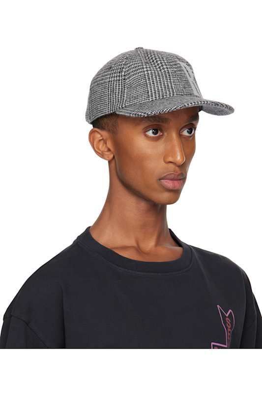 블랙 화이트 랩 로고 모자 Black & White Wrap Logo 6-Panel Cap 16403211