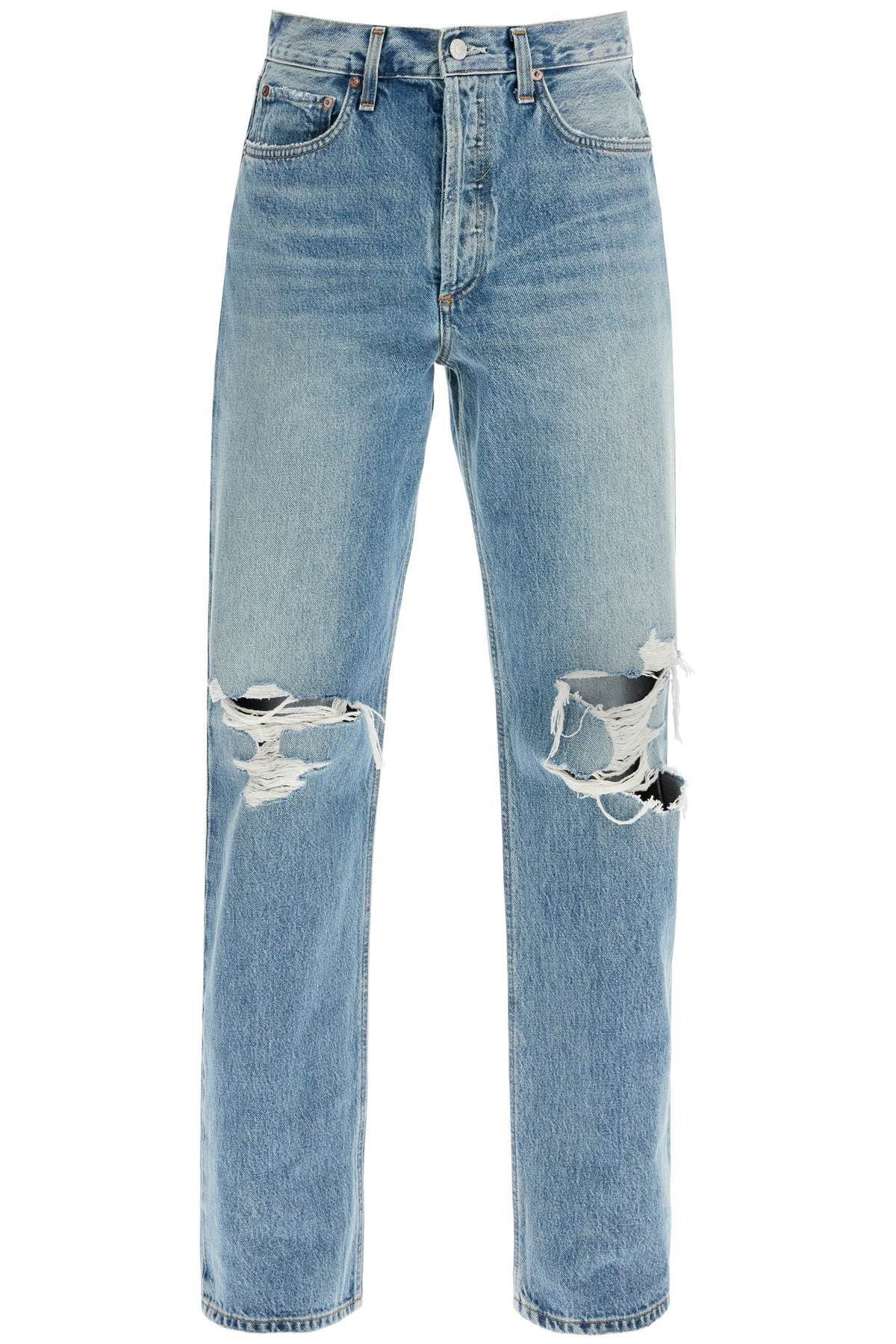 A199 1141 BCKDR relaxed straight fit kelly used effect jeans