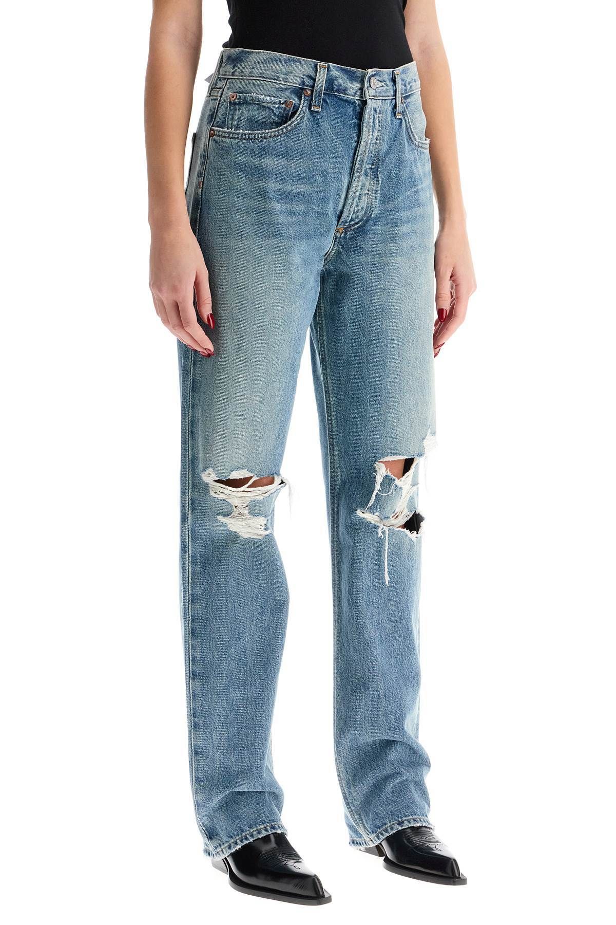 A199 1141 BCKDR relaxed straight fit kelly used effect jeans