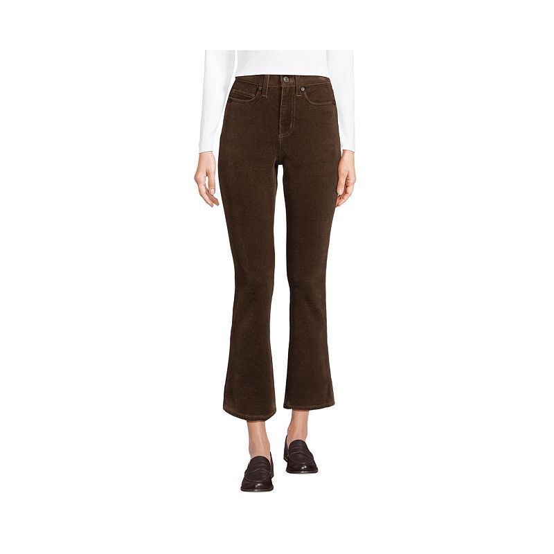 여성 하이 코듀로이 크롭 팬츠 Women's High Rise Corduroy Kick Crop Pants 20475782 Rich coffee