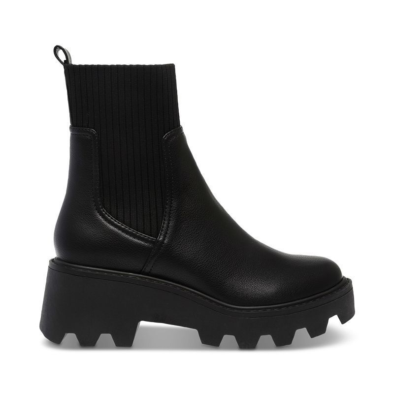 여성 빌라 첼시 솔 부티 Women's Villa Chelsea Lug Sole Booties 20194515 Black