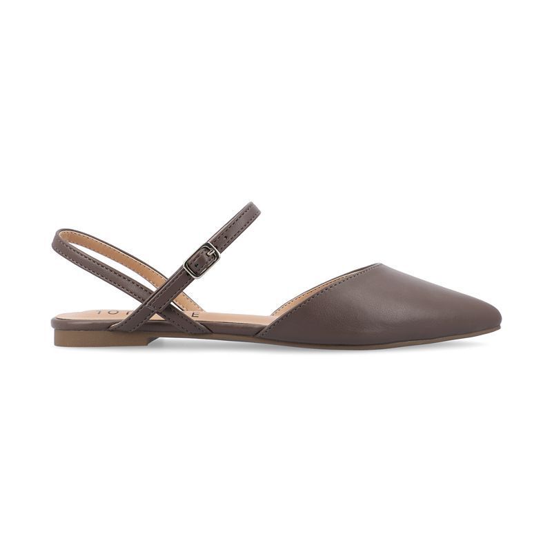 여성 포인티드 플랫슈즈 Women's Martine Strappy Pointed Toe Flats 16820998 Truffle