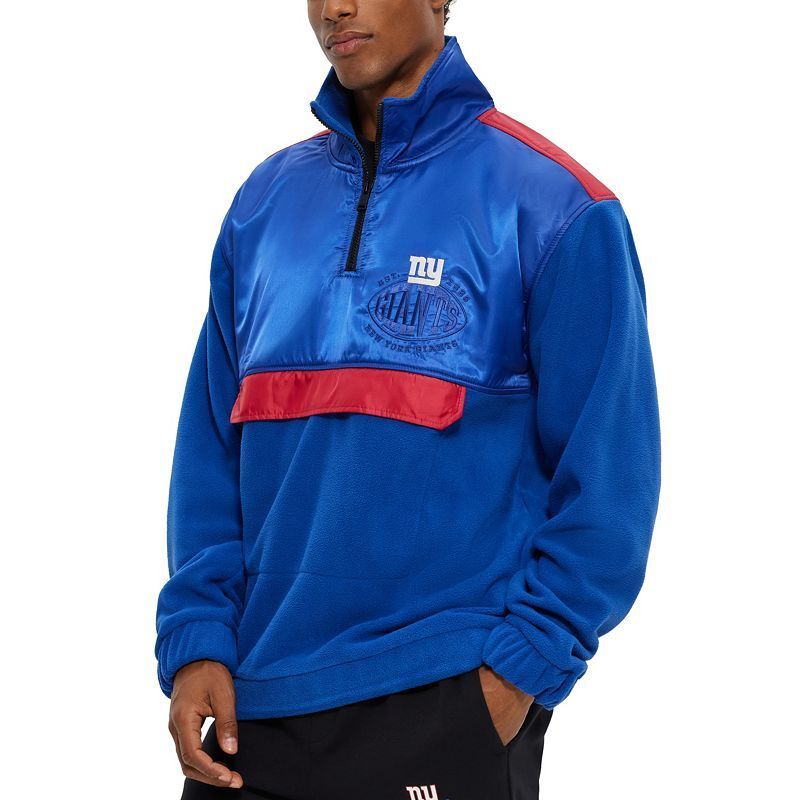 남성 보스 뉴 욕 스웻셔츠 Men's BOSS x NFL  New York Giants Zip-Neck Sweatshirt 16559778 Medium Blue