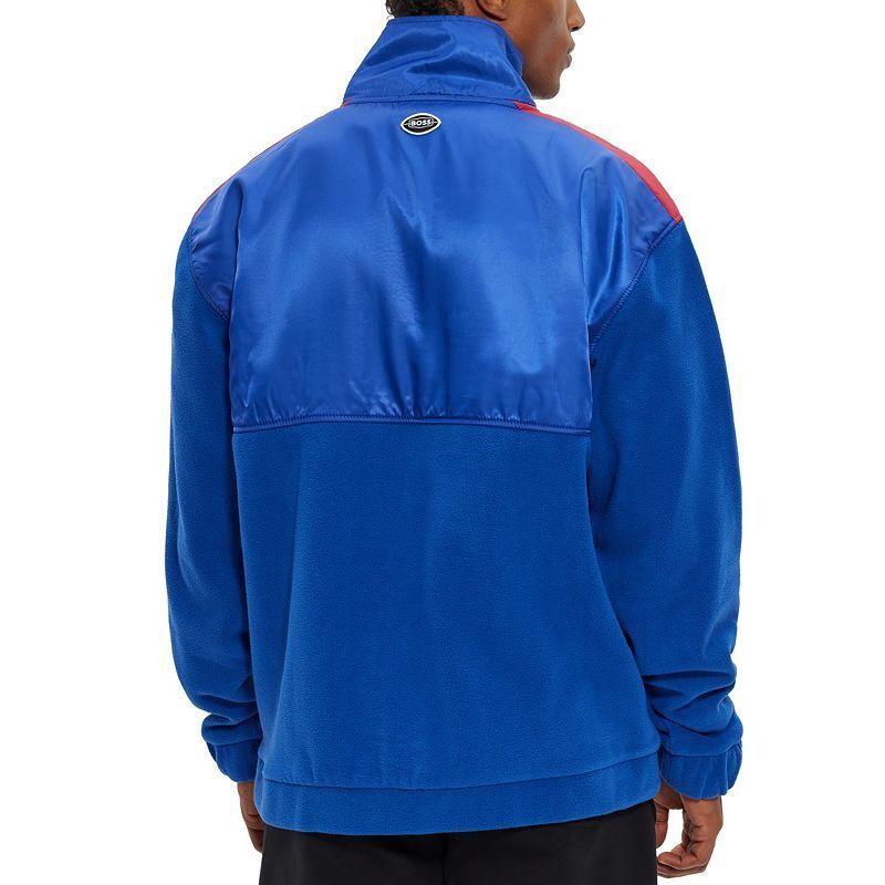남성 보스 뉴 욕 스웻셔츠 Men's BOSS x NFL  New York Giants Zip-Neck Sweatshirt 16559778 Medium Blue