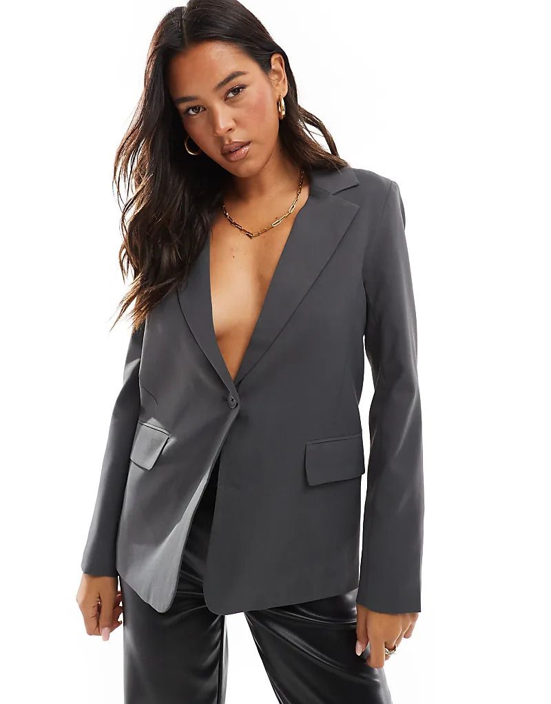 오버사이즈 블레이저 그레이 Oversize-Blazer in Grau 207335684GRAU