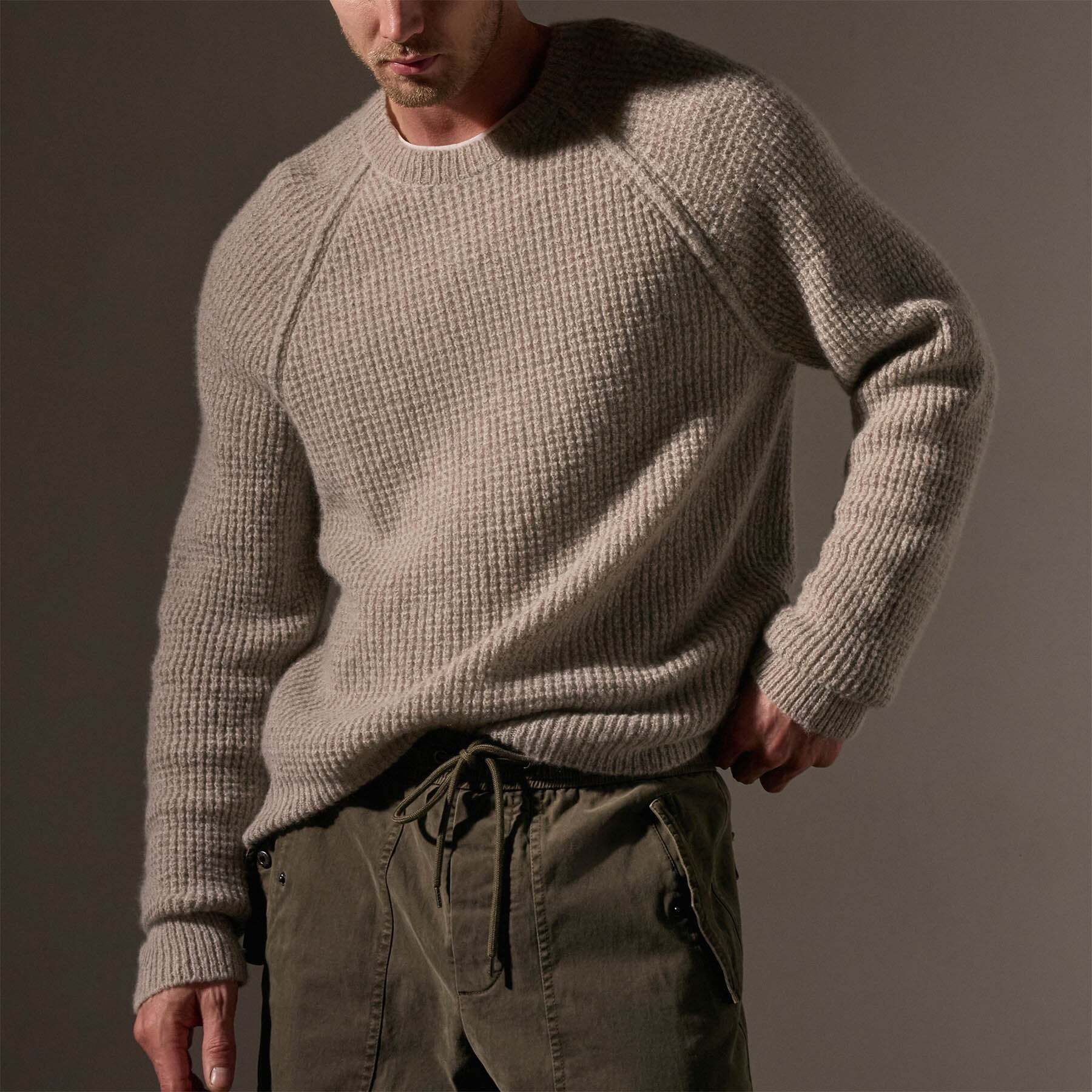 캐시미어 니트 크루넥 헤이즐 Cashmere Knit Raglan Crew - Hazel MLTC3708 HAZEL