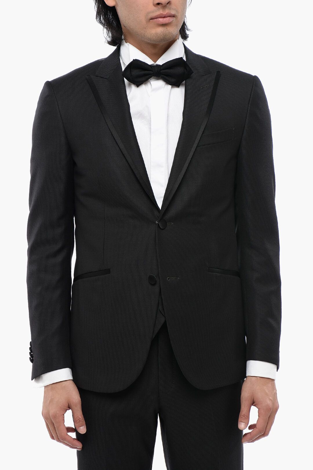 스트라이프 수트 새틴 Striped 3 Pieces Suit With Satin Edges 619789