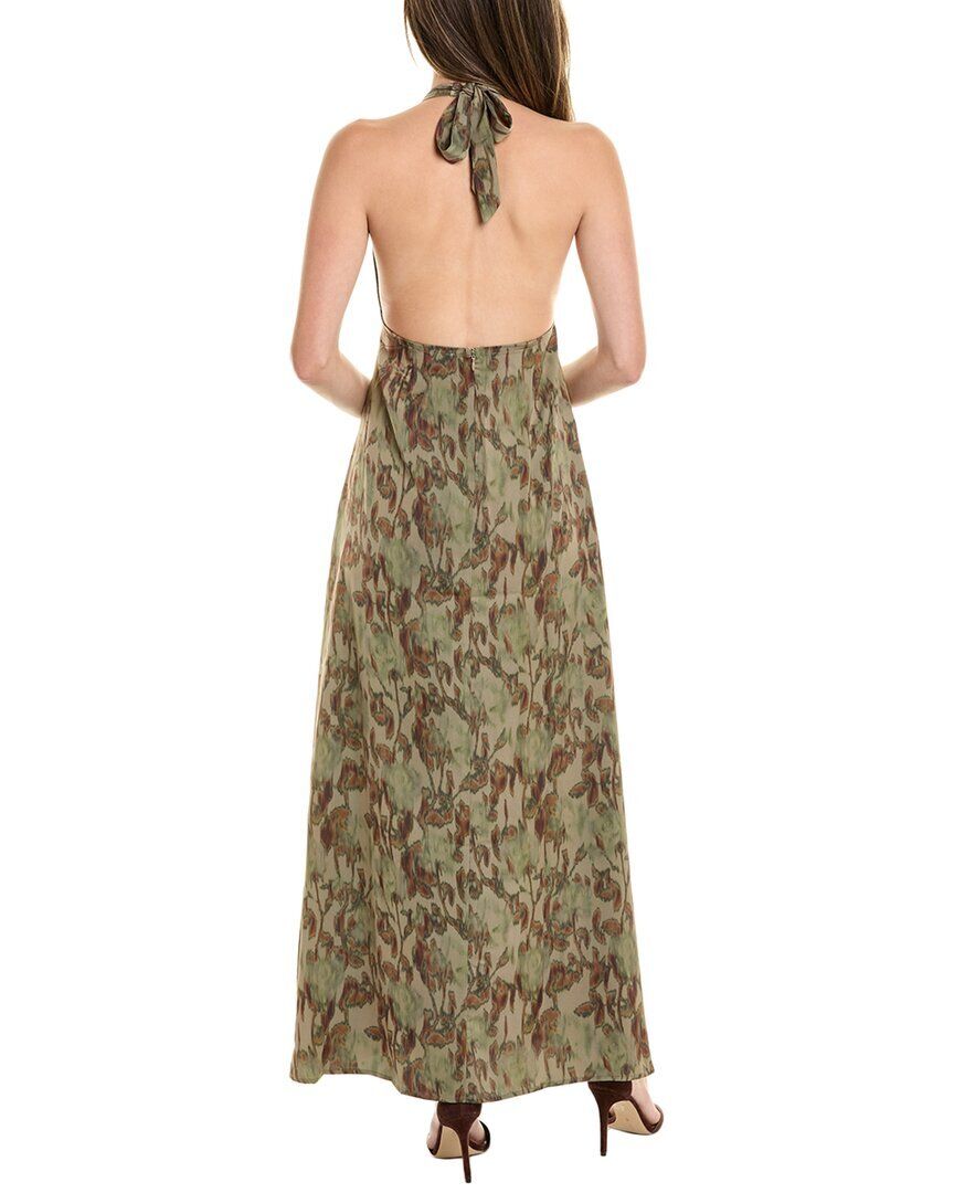 맥시 드레스 WeWoreWhat Halter Deep-V Maxi Dress 1411332338