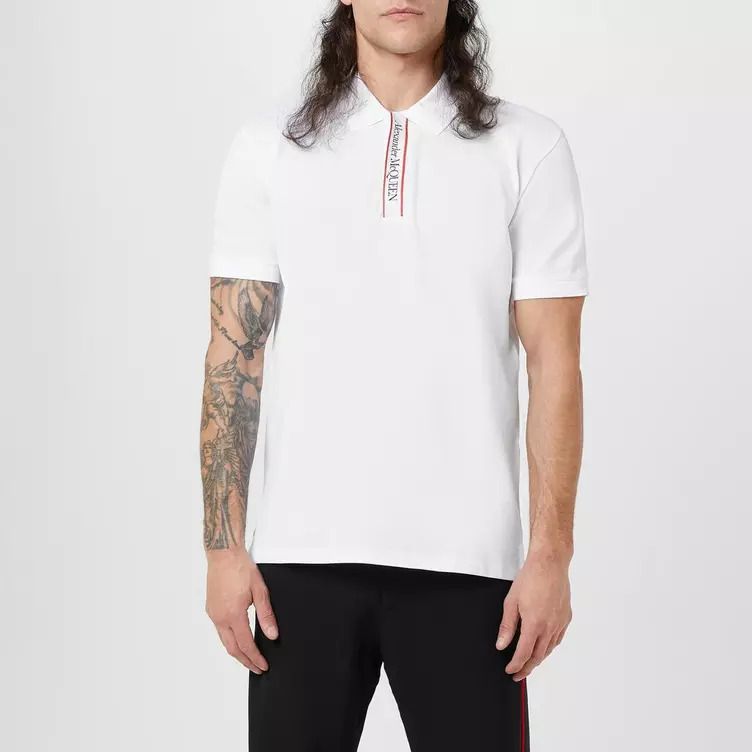 남성 플레인 코튼 테이프 버튼 폴로 셔츠 Men's Plain Cotton Tape Button Polo Shirt 54834901