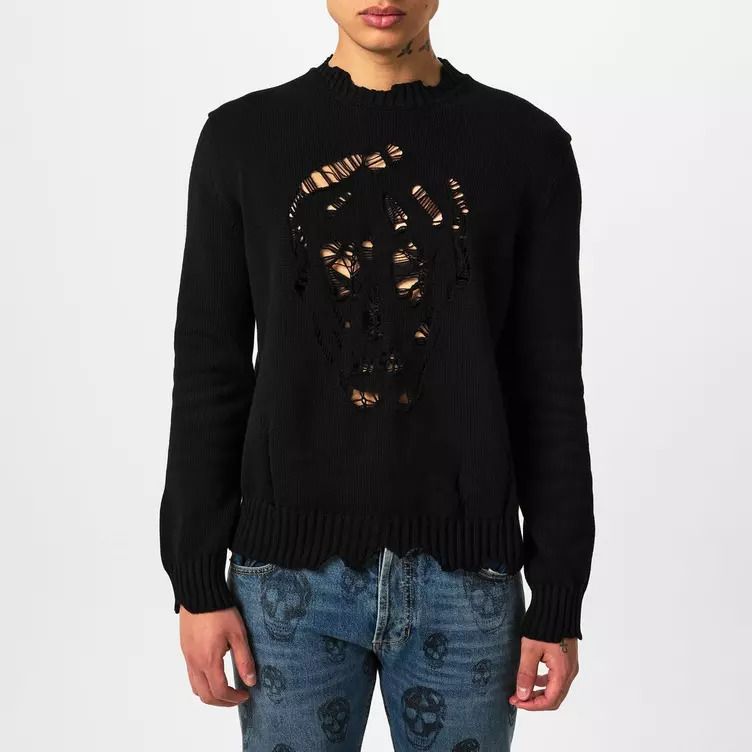 점퍼 Distressed Skull Jumper 52977803