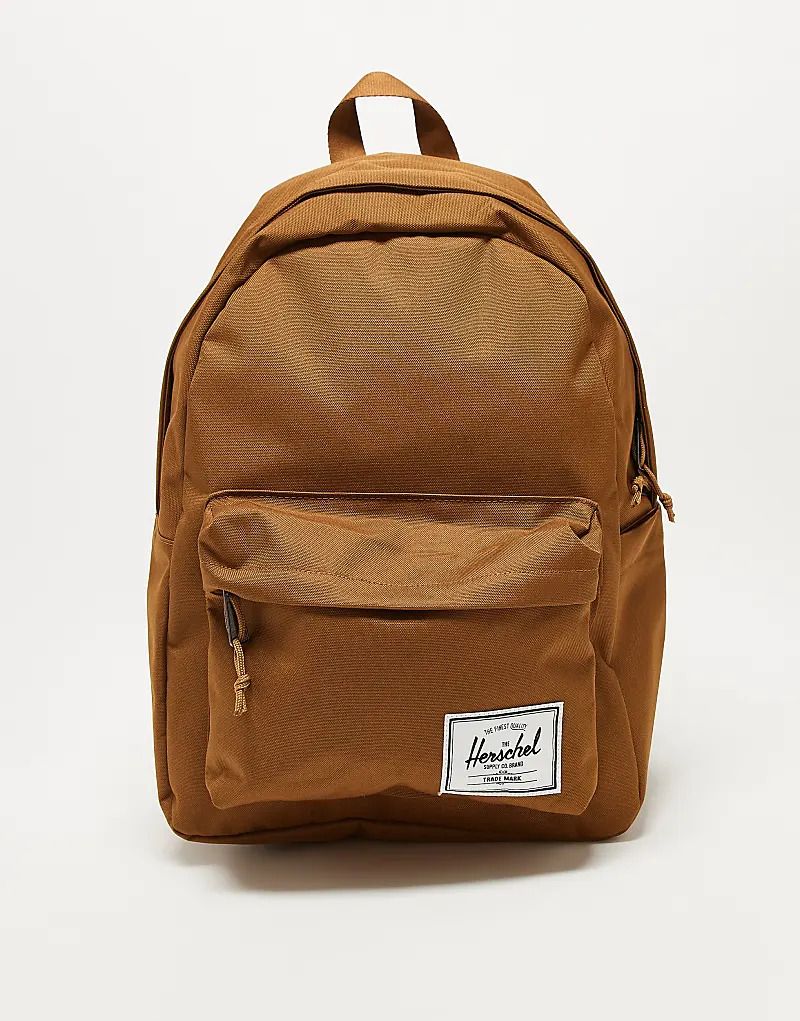 럭색 라이트 브라운 Klassischer Rucksack in Hellbraun mit Laptopfach 206772424HELLBRAUN