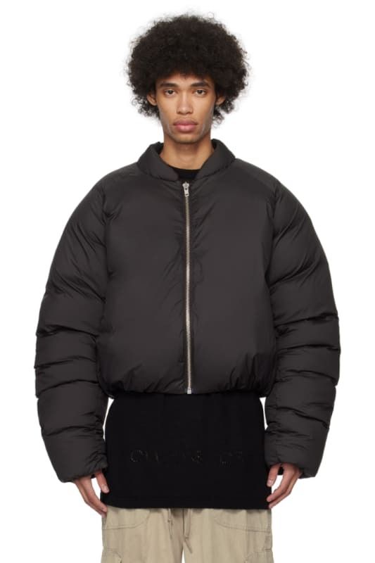 블랙 다운 패딩 봄버 자켓 Black Pillow Down Bomber Jacket 15408451