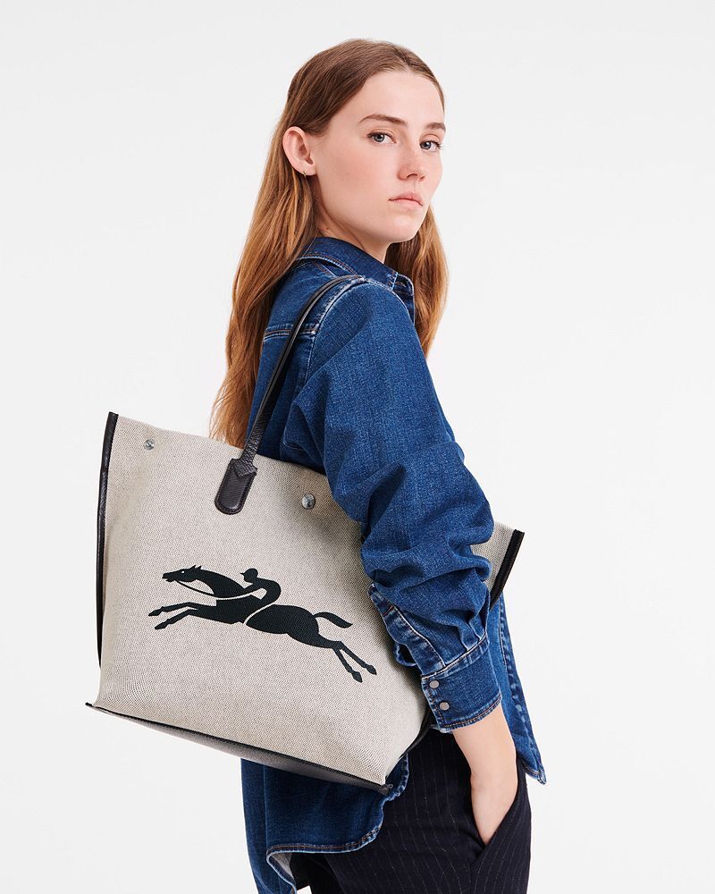 에센셜 라지 캔버스 토트 Essential Toile Large Canvas Tote 3716160