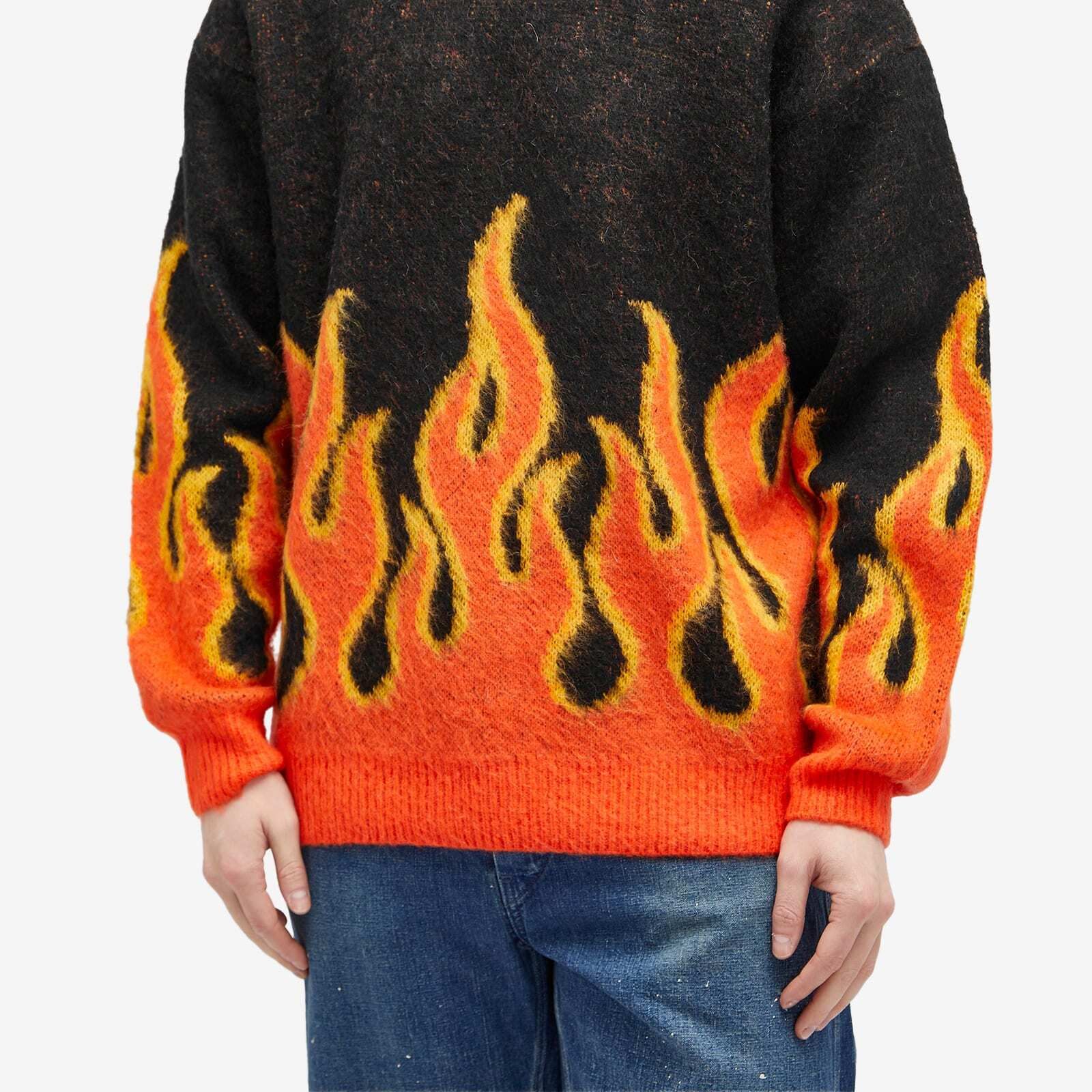 빔즈(Beams) | 파이어 크루넥 점퍼 Fire Shaggy Crew Jumper 1115-1715-147-19 Black | 트렌비