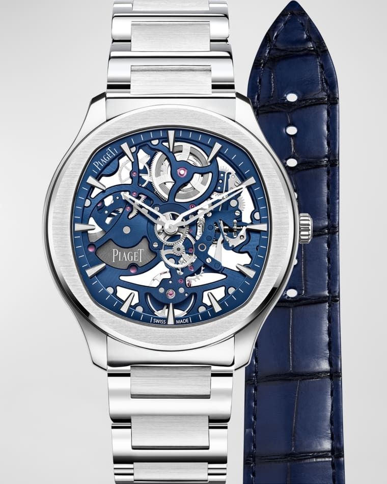 폴로 시계 블루 42mm Polo Skeleton Watch, Blue prod261630028BLUE