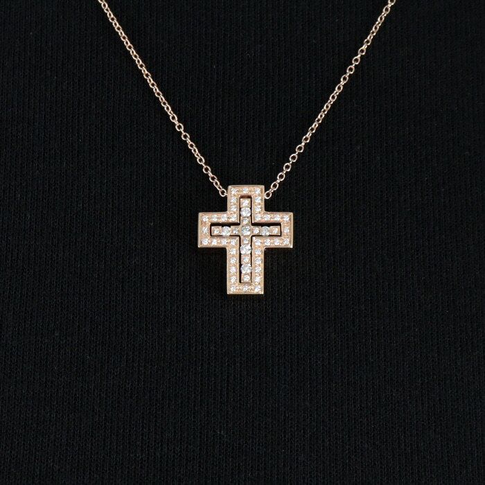 중고 038캐럿다이아 벨에포크19x16MM 스몰 목걸이 aa46131