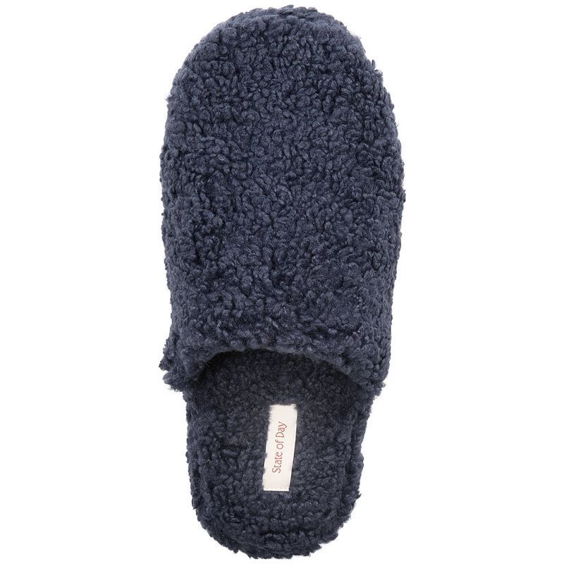 여성 양털 Women's Boxed Sherpa Slippers, Created for Macy's 18420266 Navy Dawn
