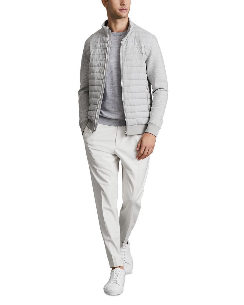 코튼 블렌드 퀼티드 풀 집업 자켓 Freddie Cotton Blend Interlock Quilted Full Zip Jacket  4934779