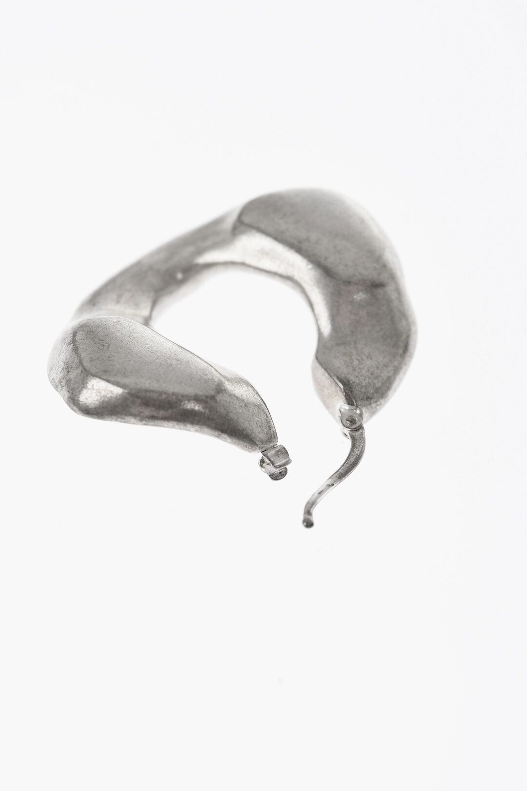 비대칭 후프 링 귀걸이 Matt Brass Asymmetric Hoop Earrings 622631