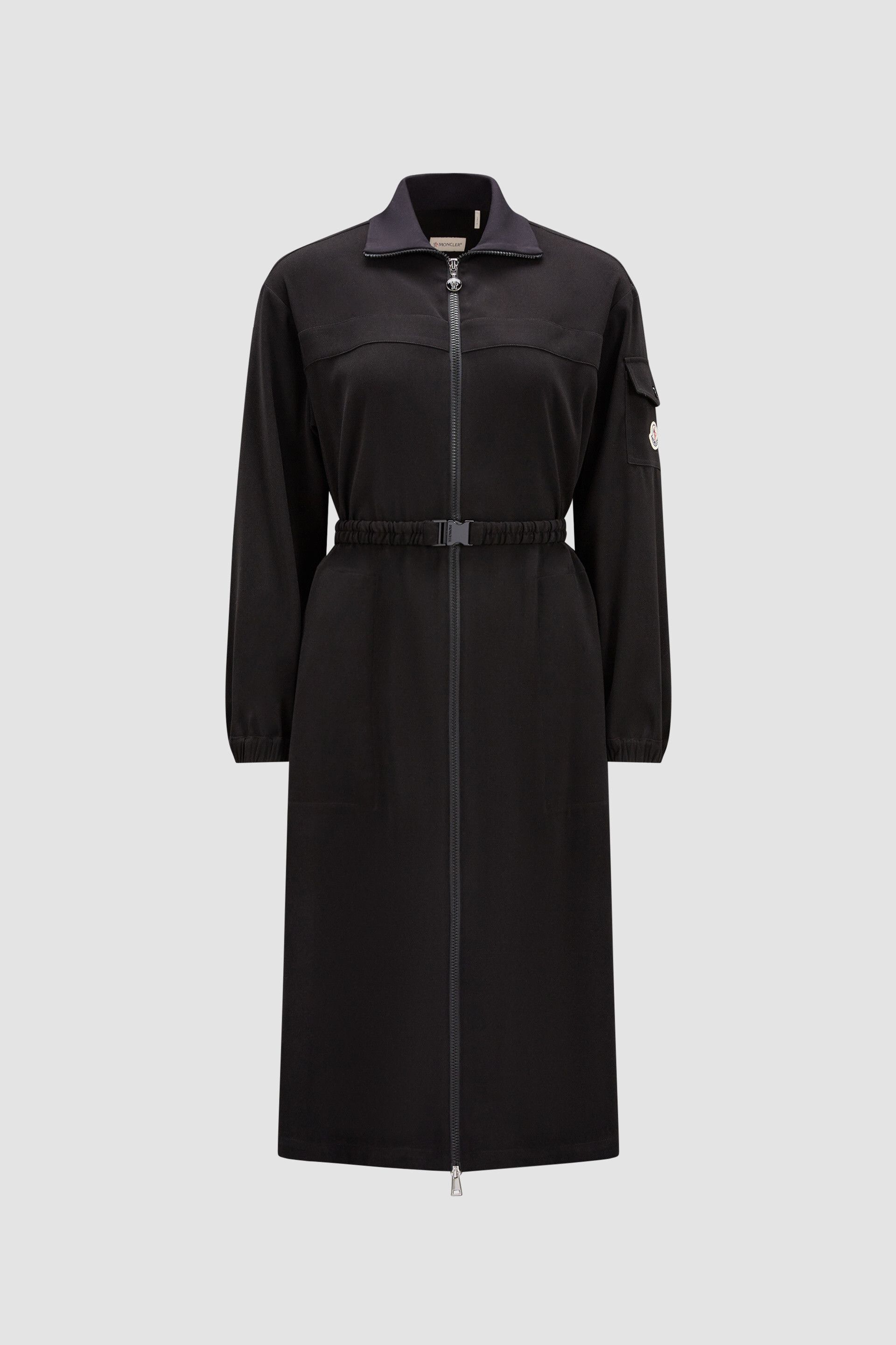 몽클레어 새틴 미디 드레스 블랙 Satin Midi Dress Black J20932G00020596WF999