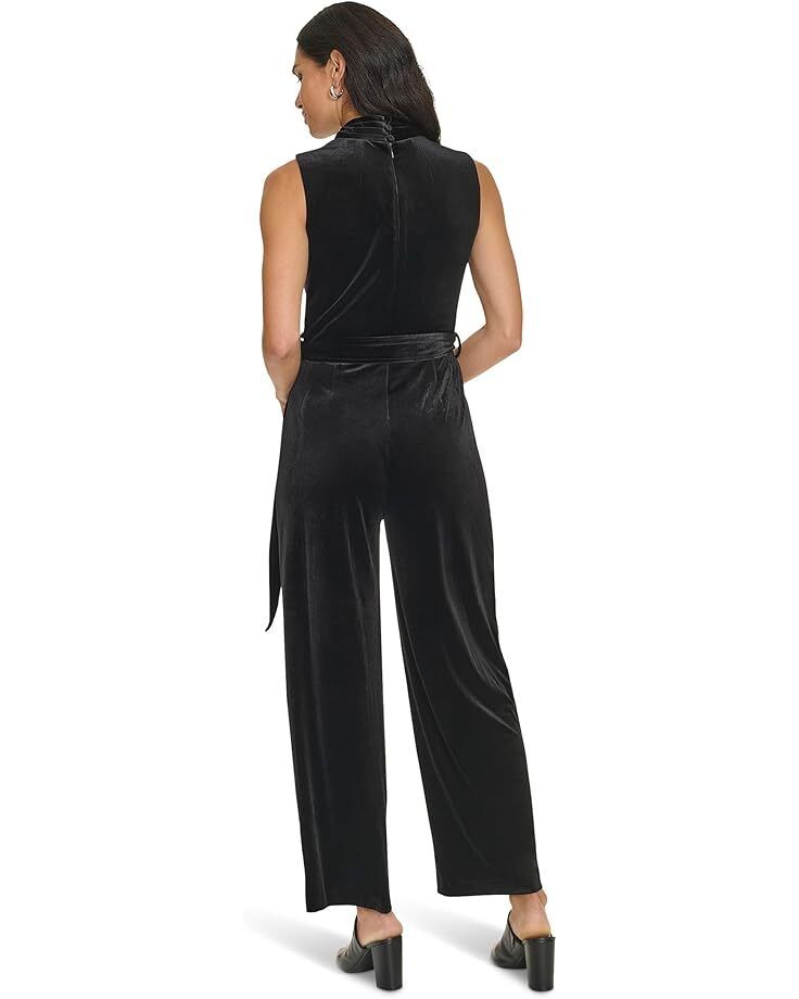 여성 캘빈 클라인 벨벳 트위스트 넥 점프수트 Women's Calvin Klein Velvet Twist Neck Jumpsuit  99960633