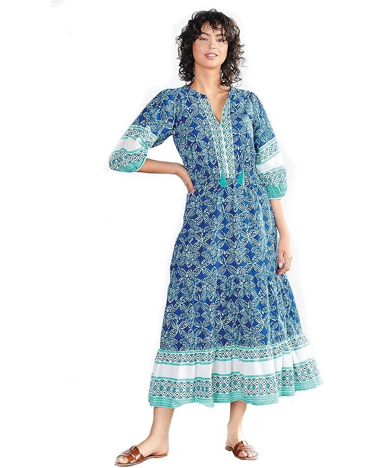 여성 셀린느 맥시 드레스 Women's Hatley Celine Maxi Dress - Starburst Batik  9729395993202