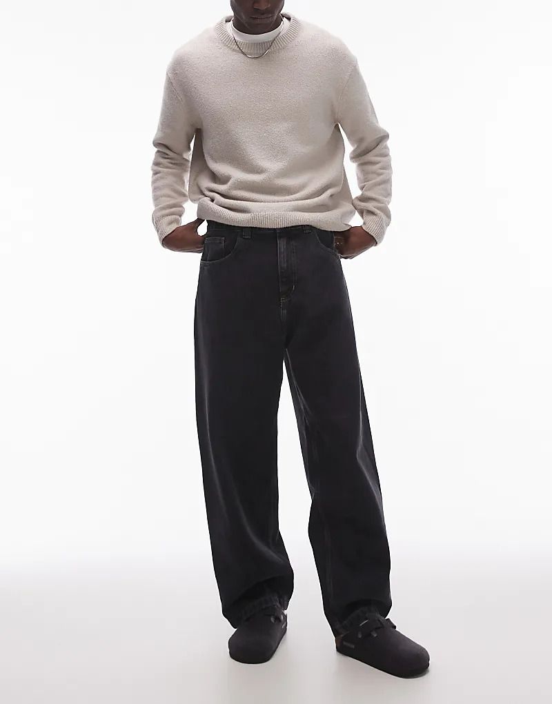 데님 블랙 Brandon   Locker geschnittene Jeans in Schwarz 207486322Schwarz