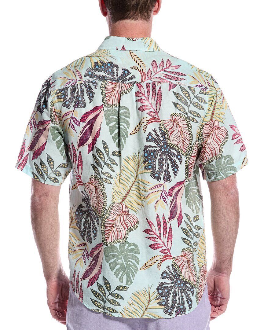 린넨 레트로 셔츠 Tommy Bahama Sand Linen Retro Vines Linen-Blend Shirt 1010100263