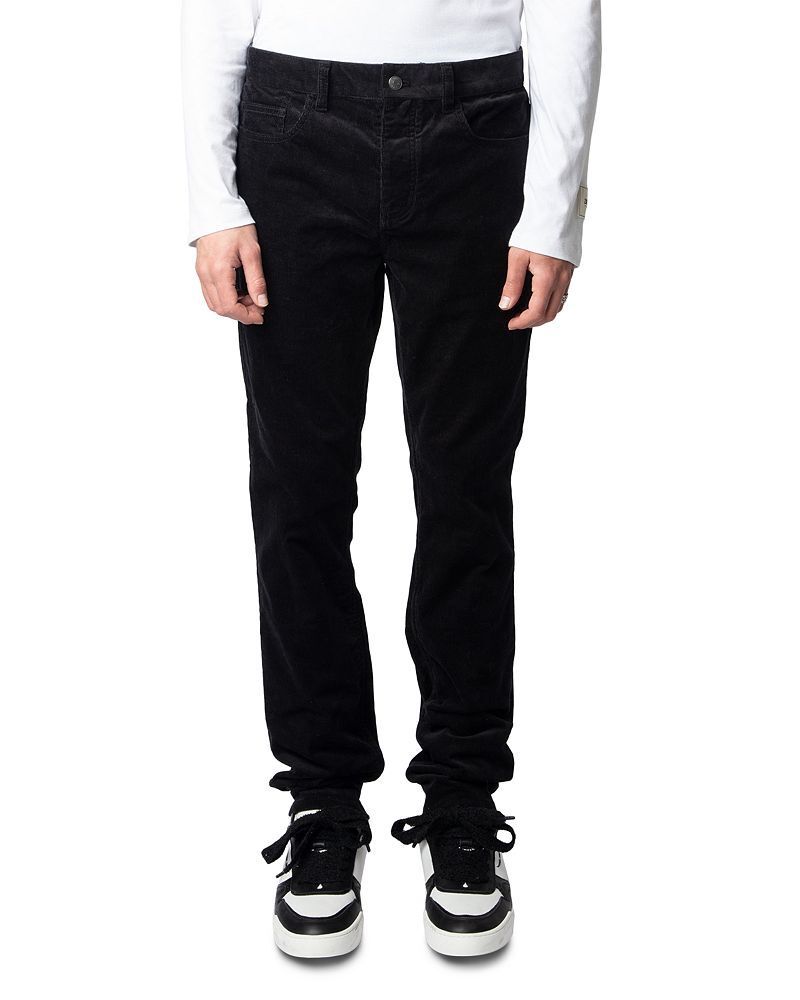 코튼 스트래치 벨벳 코듀로이 슬림 핏 팬츠 Steeve Cotton Stretch Velvet Corduroy Slim Fit Pants 5381154