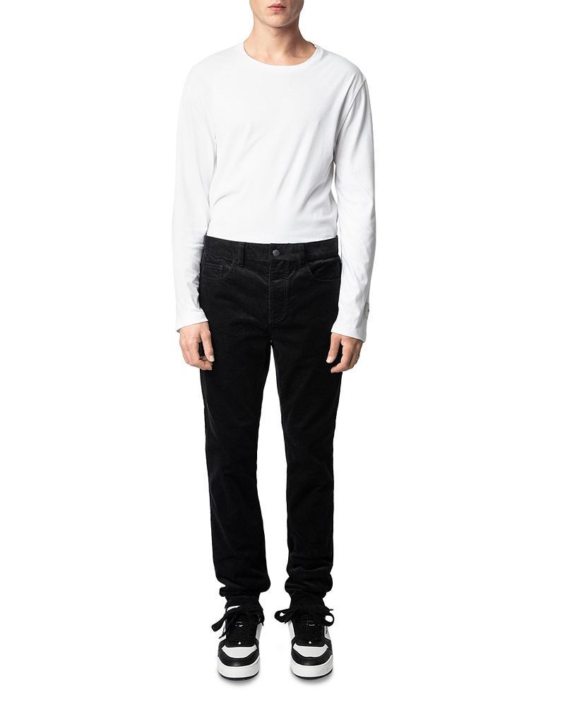 코튼 스트래치 벨벳 코듀로이 슬림 핏 팬츠 Steeve Cotton Stretch Velvet Corduroy Slim Fit Pants 5381154