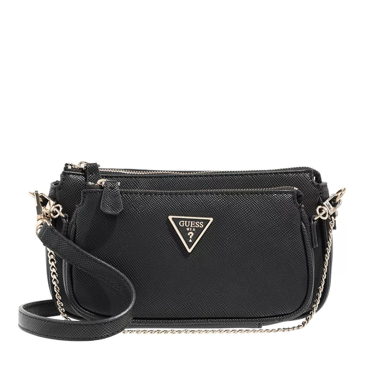 파우치 크로스백 블랙 가방 Guess Noelle Dbl Pouch Crossbody Black                        Crossbody Bag A0201163