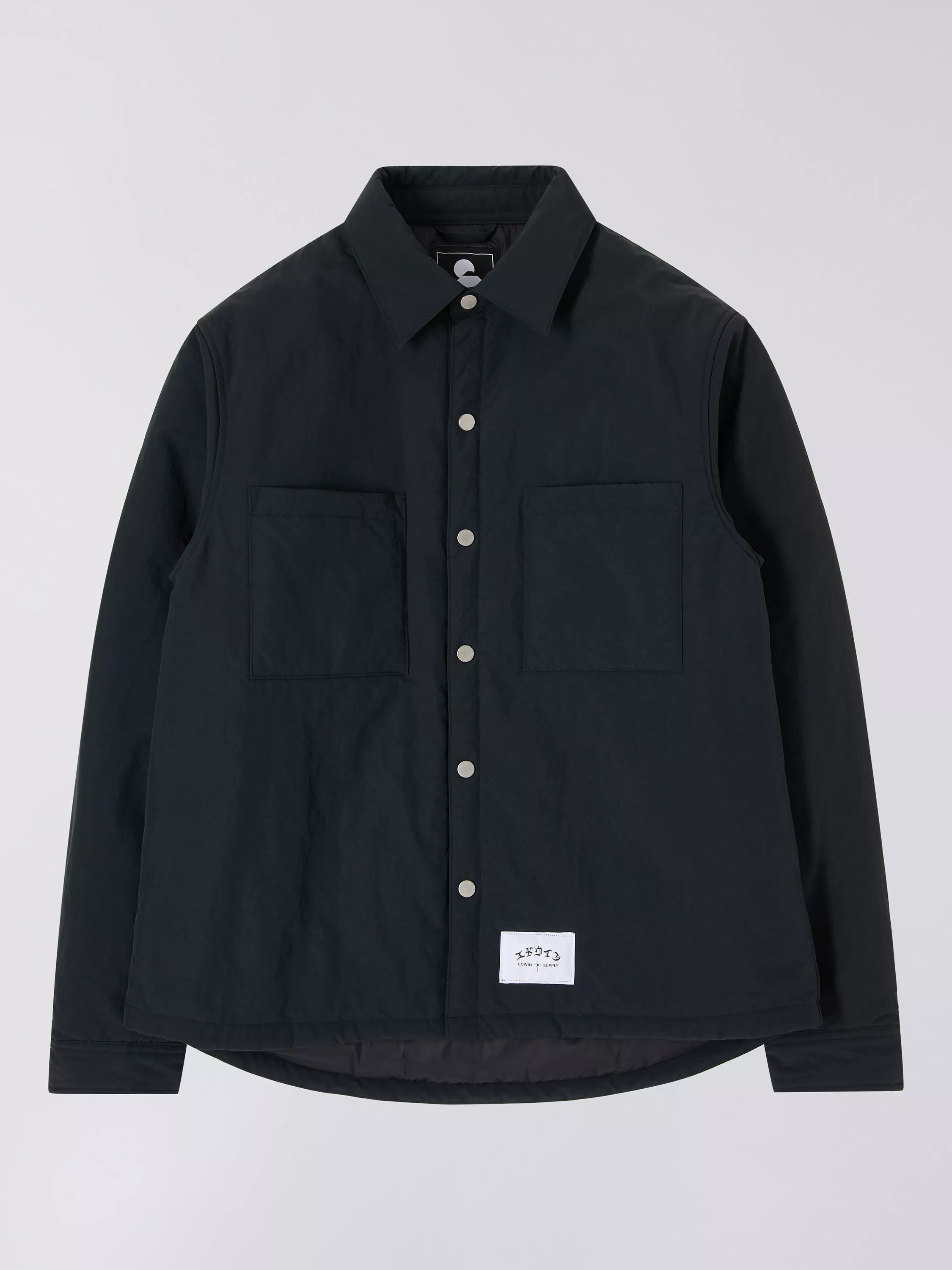 레귤러 핏 패디드 오버셔츠 블랙 Sphere Regular Fit Padded Overshirt, Black 112191905