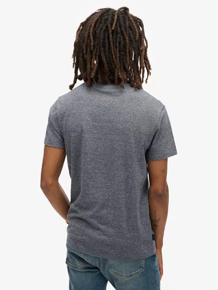 에센셜 로고 티셔츠 Essential Logo T-Shirt 112337989 Eclipse Navy/Grey