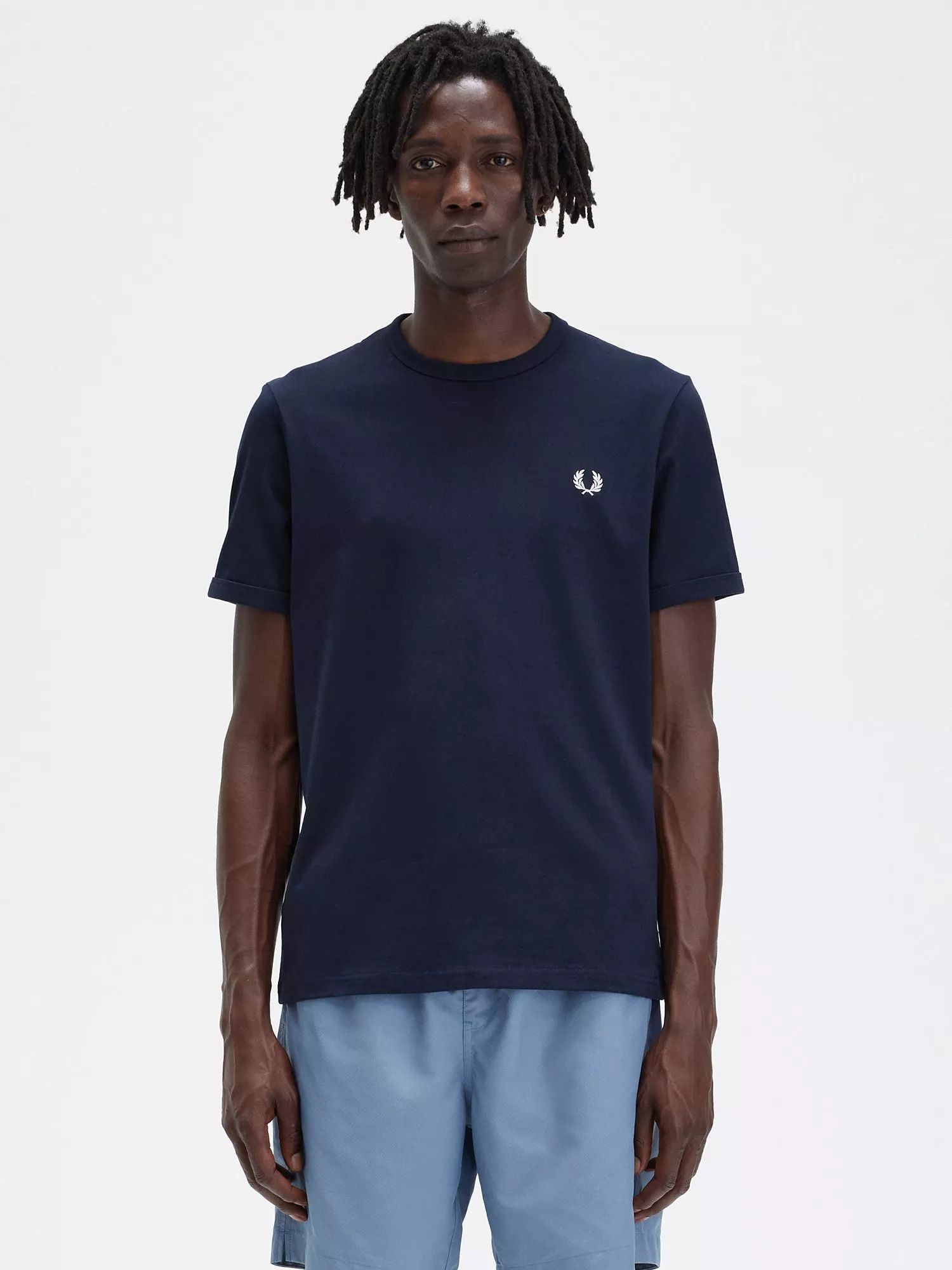 크루넥 넥 티셔츠 Ringer Crew Neck T-Shirt 5071116 Navy