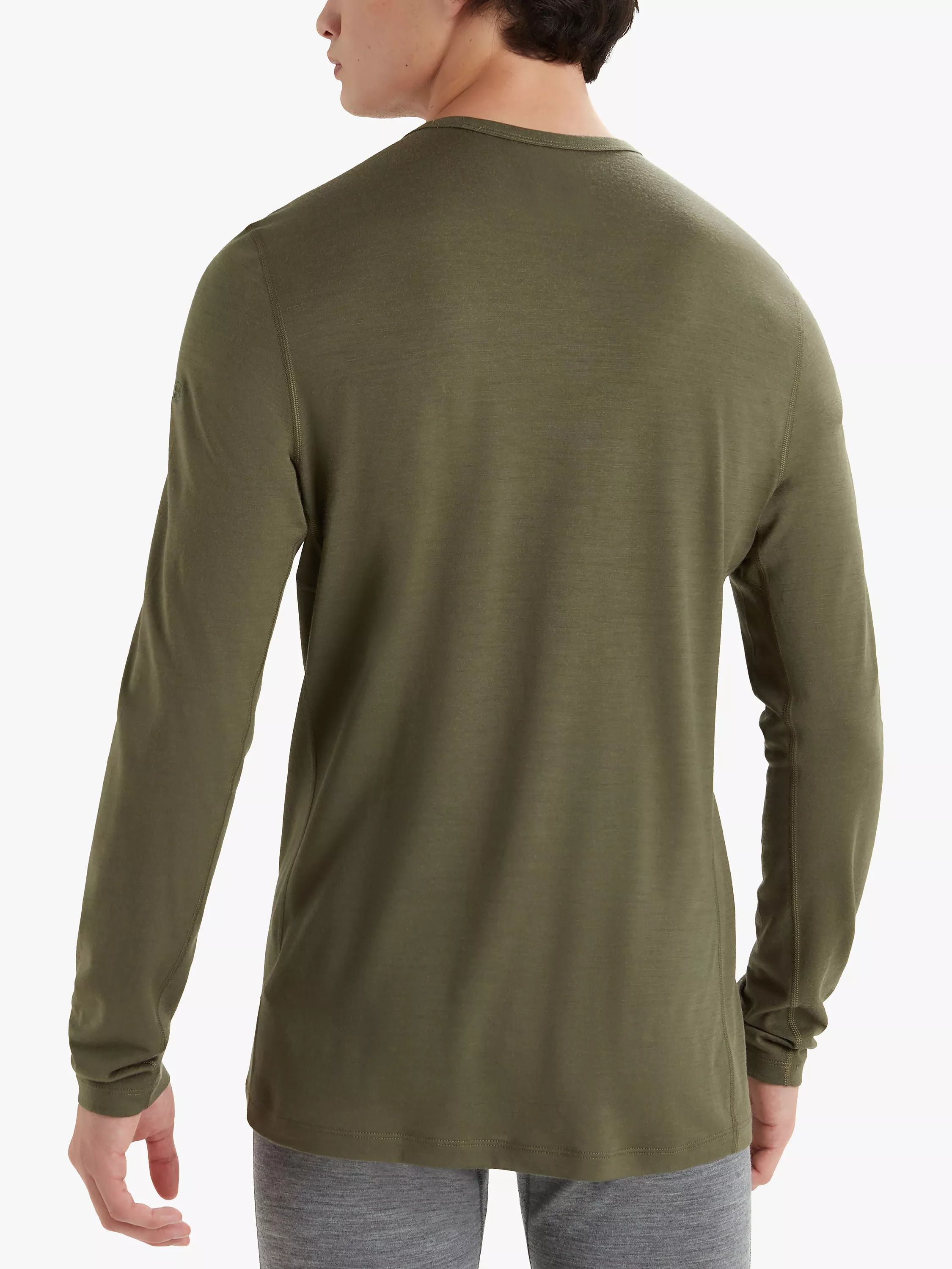 남성 오아시스 크루넥 넥 탑 Men's 200 Oasis Crew Neck Base Layer Top 111159257 Khaki