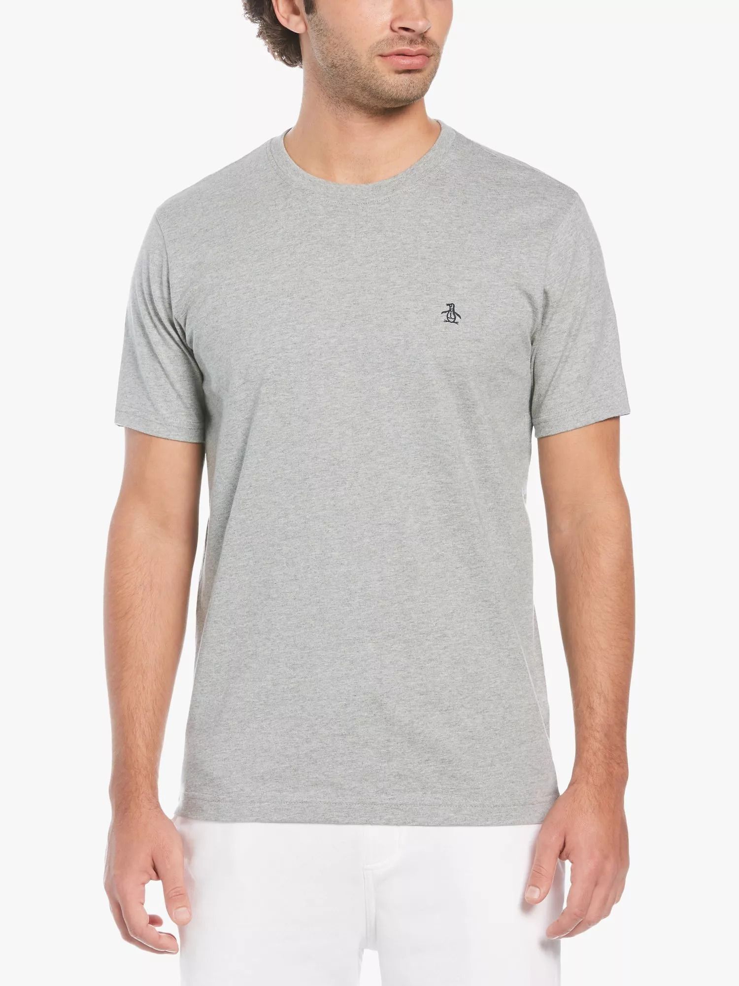 포인트 자수 티셔츠 Pin Point Embroidery T-Shirt 110739492 Rain Hthr